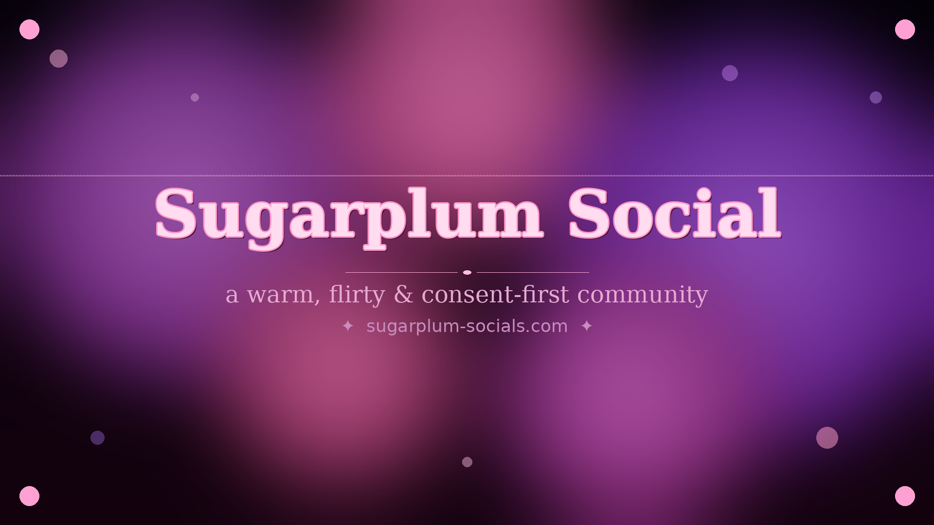 Sugarplum Social community banner